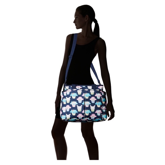 LeSportsac VINTAGE Ryan Baby Diaper Bag Giraffe Camouflage - Picture 15 of 15